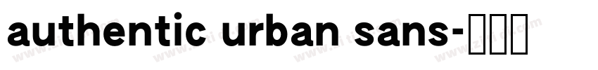 authentic urban sans字体转换